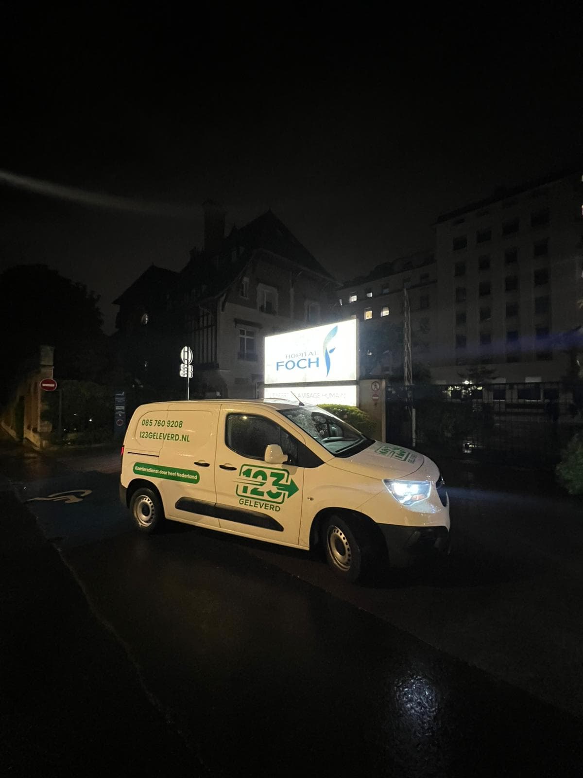 Spoed ADR-transport drukgasfles van Groningen naar ziekenhuis in Parijs